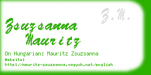 zsuzsanna mauritz business card